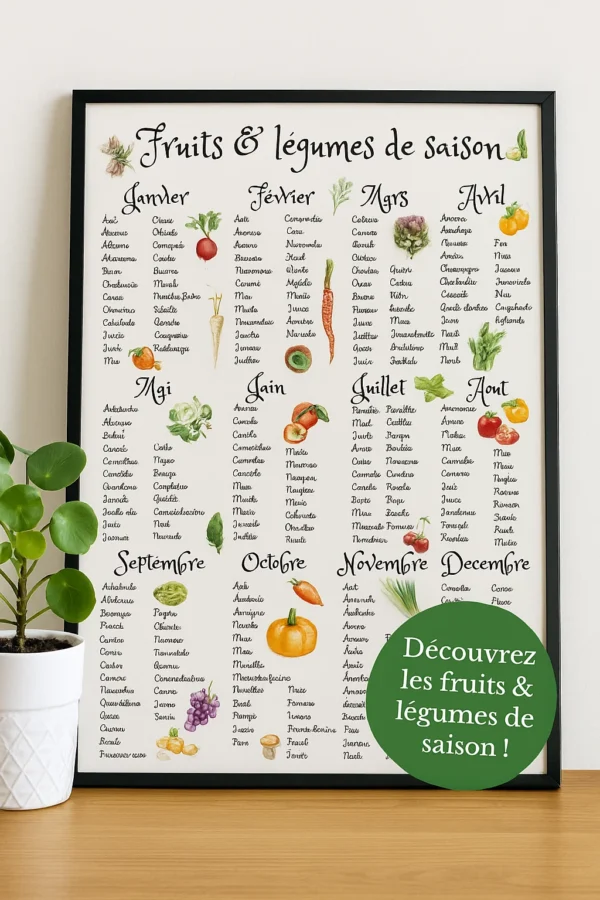 Calendrier des produits saisonniers